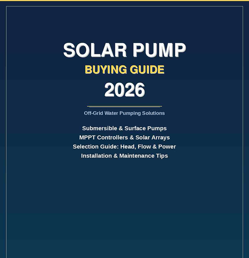 Guida all'acquisto di pompe solari 2026
