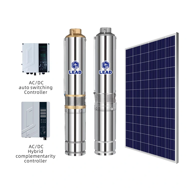 SD Deep Well Solar Sommerible Pumps Ac DC alimentato