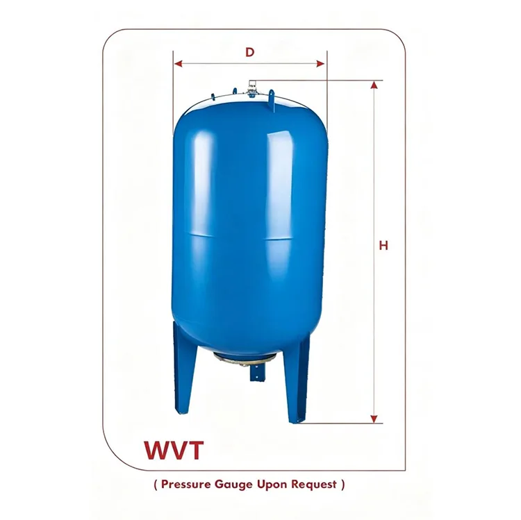 Serbatoio di espansione a membrana sostituibile serie WVT (60L-500L, acciaio al carbonio)